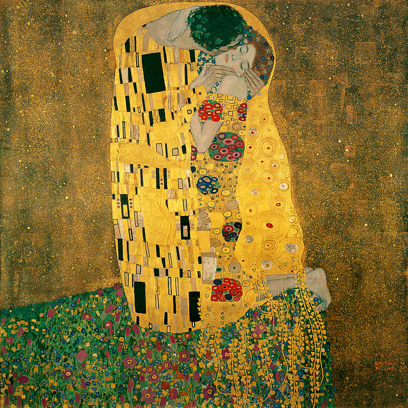 Gustav Klimt, Polibek (1907–1908)