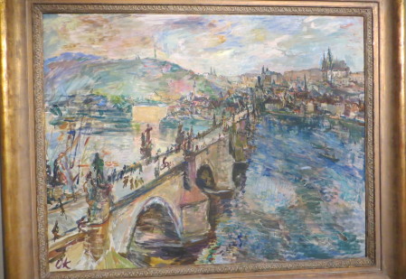 O. Kokoschka, Pohled na Karlův most