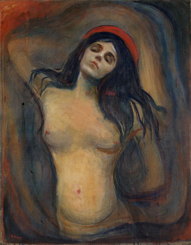 Edvard Munch, Madona 1894-5 olej