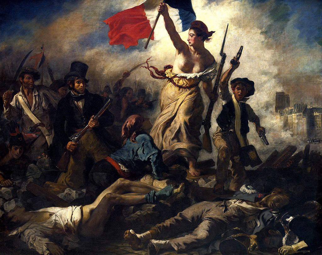 Eugène Delacroix, Svoboda vede lid na barikády, 1830
