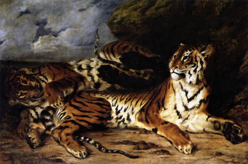 Eugéne Delacroix, Malý tygr hrající si s matkou (1830)