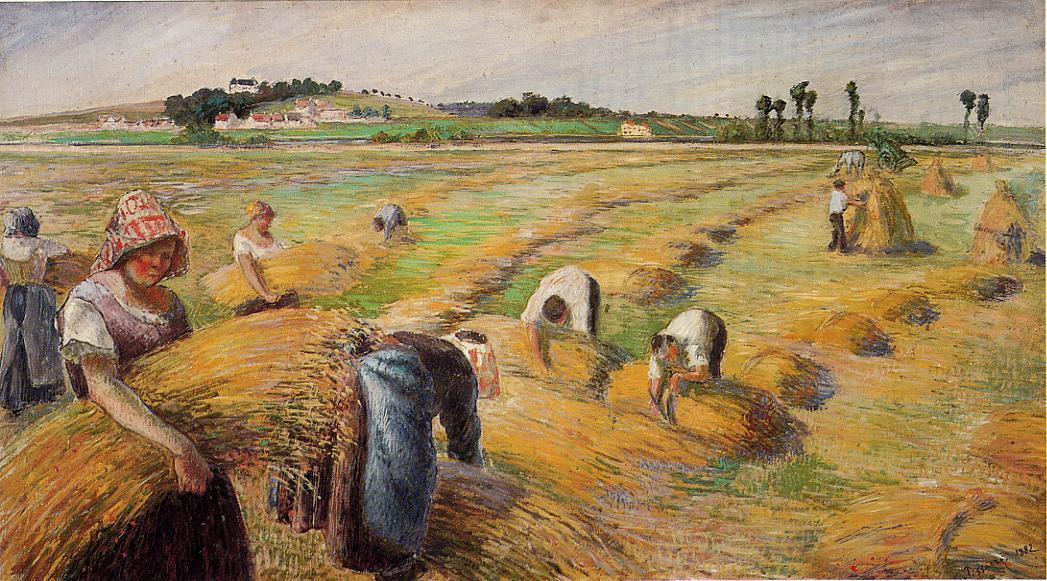 Camille Pissaro, Žně (1882)