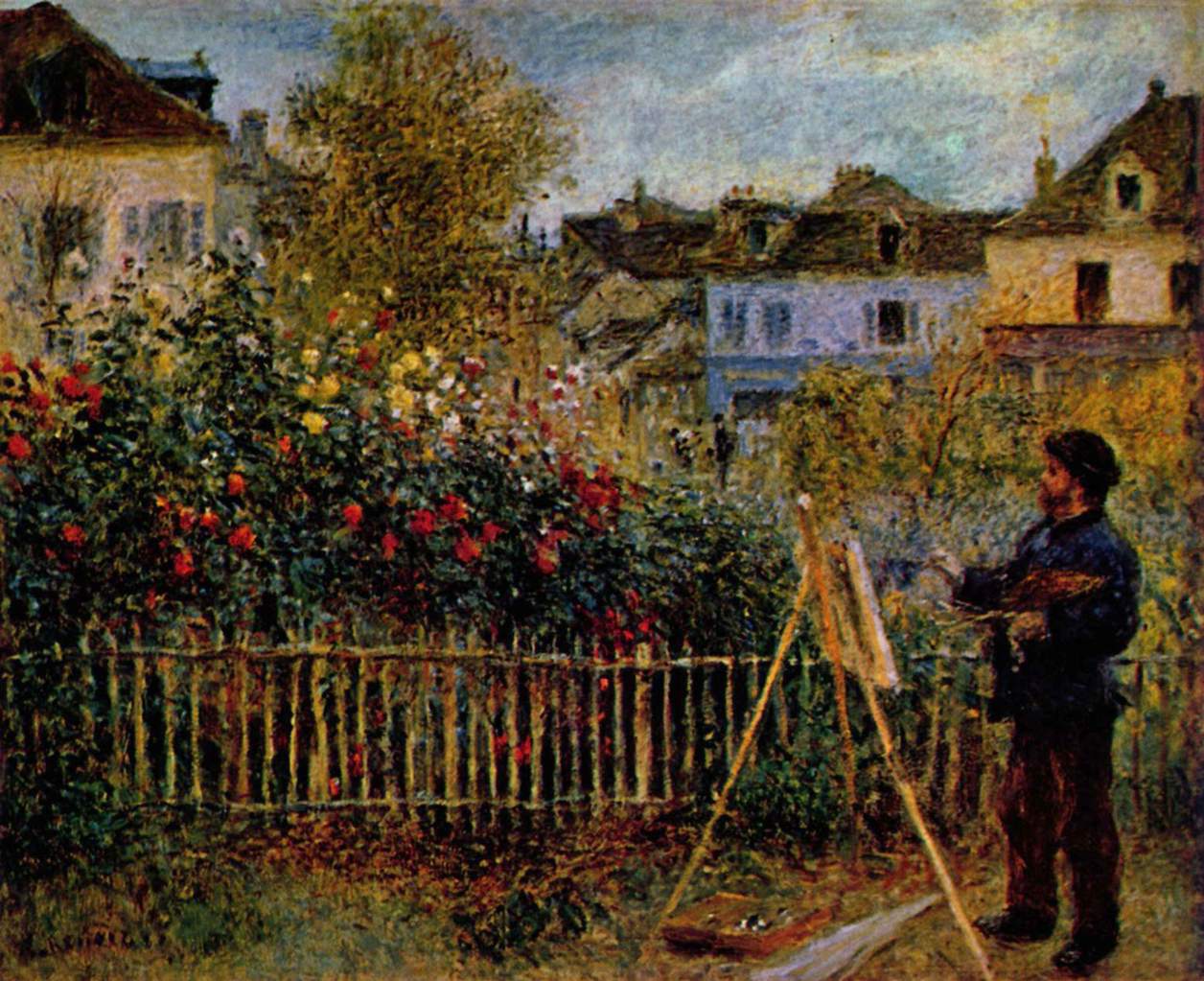 Pierre-Auguste Renoir, Claude Monet maluje jeho zahradu v Argenteuil