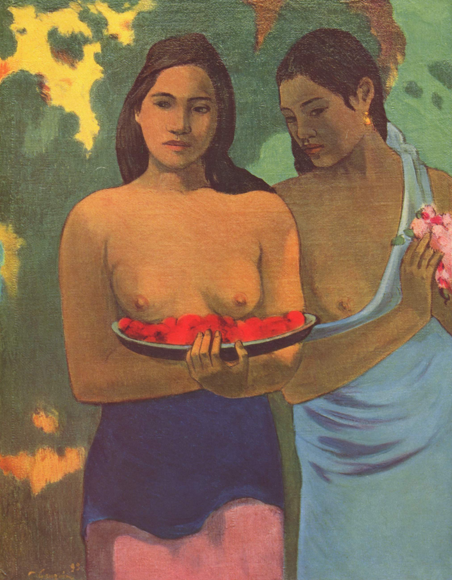 Paul Gauguin, Dívky s květy manga (1899)