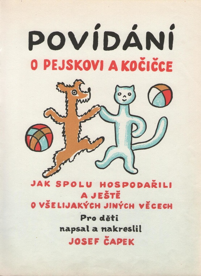 Titulní strana nejznámější Čapkovy knihy